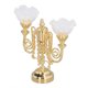 thumbnail image 1 of Luz De Techo Para Casa De Muñecas A Escala 1:12, Luz LED En Miniatura De Simulación Exquisita Retro Con Flor Doble Cabeza, Lámpara Colgante Para Casa, Accesorios Para Casa, 1 of 8