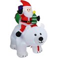 thumbnail image 1 of Papá Noel inflable, oso de peluche inflable para decoración de interiores y exteriores, muñeco inflable navideño inflable para uso diario, 2 m, 1 of 5