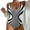 White, variant on Baberdicy One Piece Swimsuit Women 2024 Women's 1 Piece Swimwear Women's Beach Swimsuit Tie Dyed 3D Printed European And American Summer Bathing Swimsuit Black L