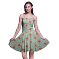 thumbnail image 1 of Bimba Robe Soleil Mini pour Femmes à Bretelles Spaghetti, Haut à Taille Smockée Imprimé Floral - Grand, 1 of 5