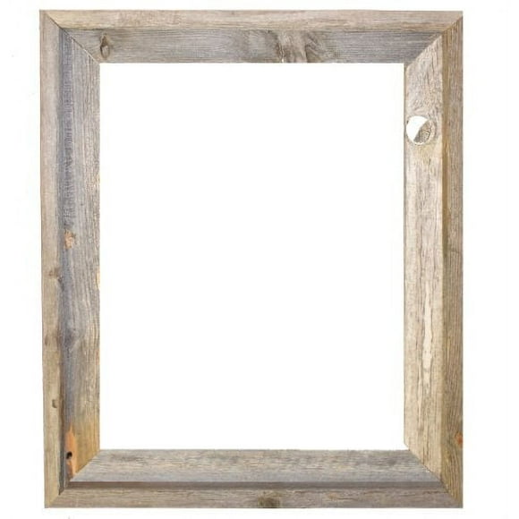 16x20-2" Wide Signature Reclaimed Rustic Barnwood Open Frame - No Glass Or Back