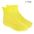 thumbnail image 4 of Unique Bargains Couvre-Chaussures Imperméables en Silicone Réutilisables et Pliables 24x17 cm, Surchaussures, Jaune, 4 of 7
