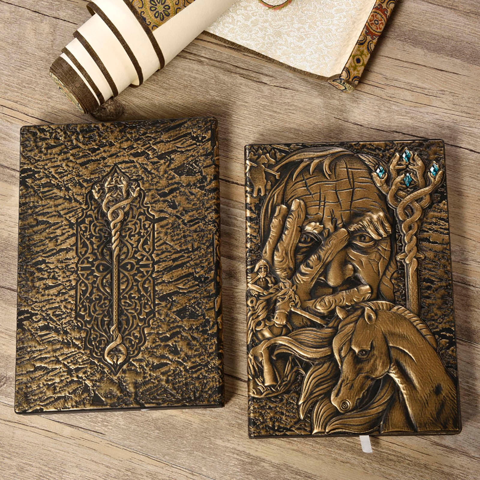 Embossed Magician Notebook European-Style Notepad Three-Dimensional A5 Diary 100 Pages