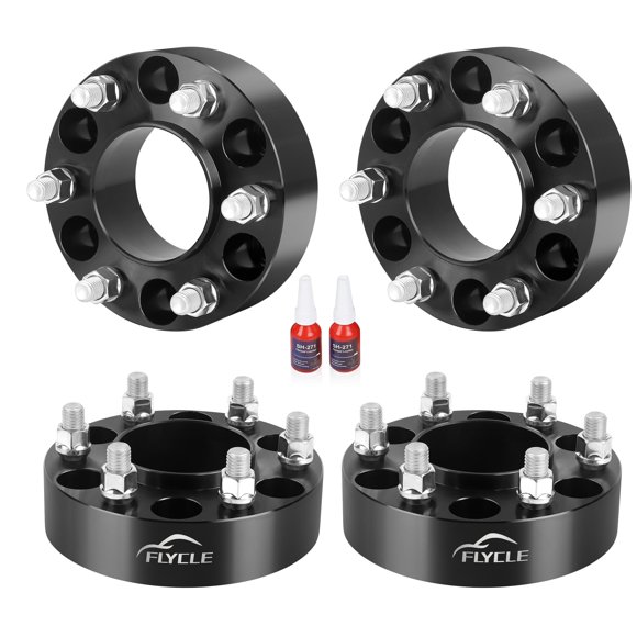 Espaciadores de rueda centrados en cubo 6X5.5 para Silverado Sierra 1500 1999-2025 Espaciadores de rueda forjados de 6 lengüetas de 1,5 pulgadas, 6x139,7 mm, pernos de 14X1,5 y orificio de cubo de 78,