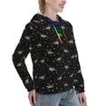 thumbnail image 6 of Daiia Mallards And Snowflakes Pattern Women's Fashion Hoodies & Sweatshirts with Kangaroo Pocket Hooded Sweatshirt with Eye-catching Drawstrings-Small, 6 of 7