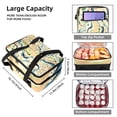 thumbnail image 3 of Landscape Double Layered Insulated Refrigerated Lunch Bag with Large Capacity - Hand Carry Meal Bag - 7.1x11.4x16.1 Inches, 3 of 6
