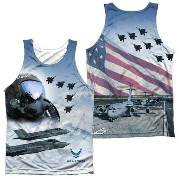 Air Force - Pilot (Front/Back Print) - Tank Top - X-Large