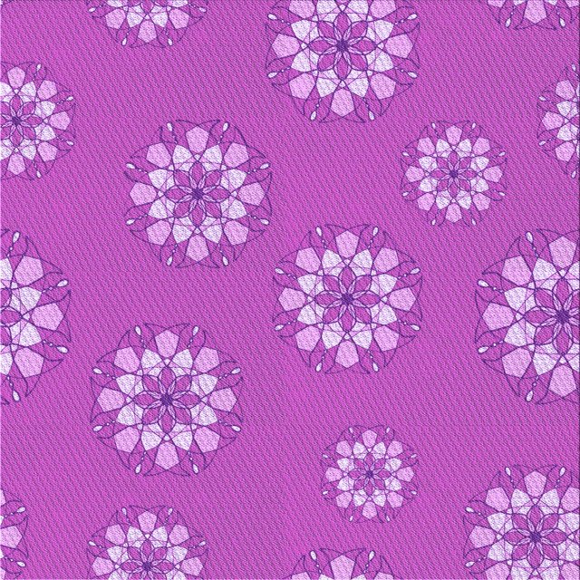 Ahgly Company Machine Washable Indoor Square Transitional Fuchsia or Magenta Purple Area Rugs, 6' Square