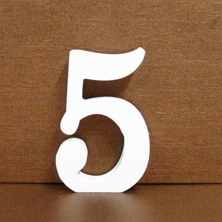 

Wooden English Alphanumeric Ornaments Wooden Crafts DIY Digital Creativity 3.2 Inch Wooden Digital Wall Decoration