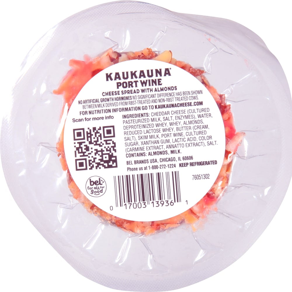 Kaukauna® Port Wine Spreadable Cheese Ball, 6 oz, Refrigerated
