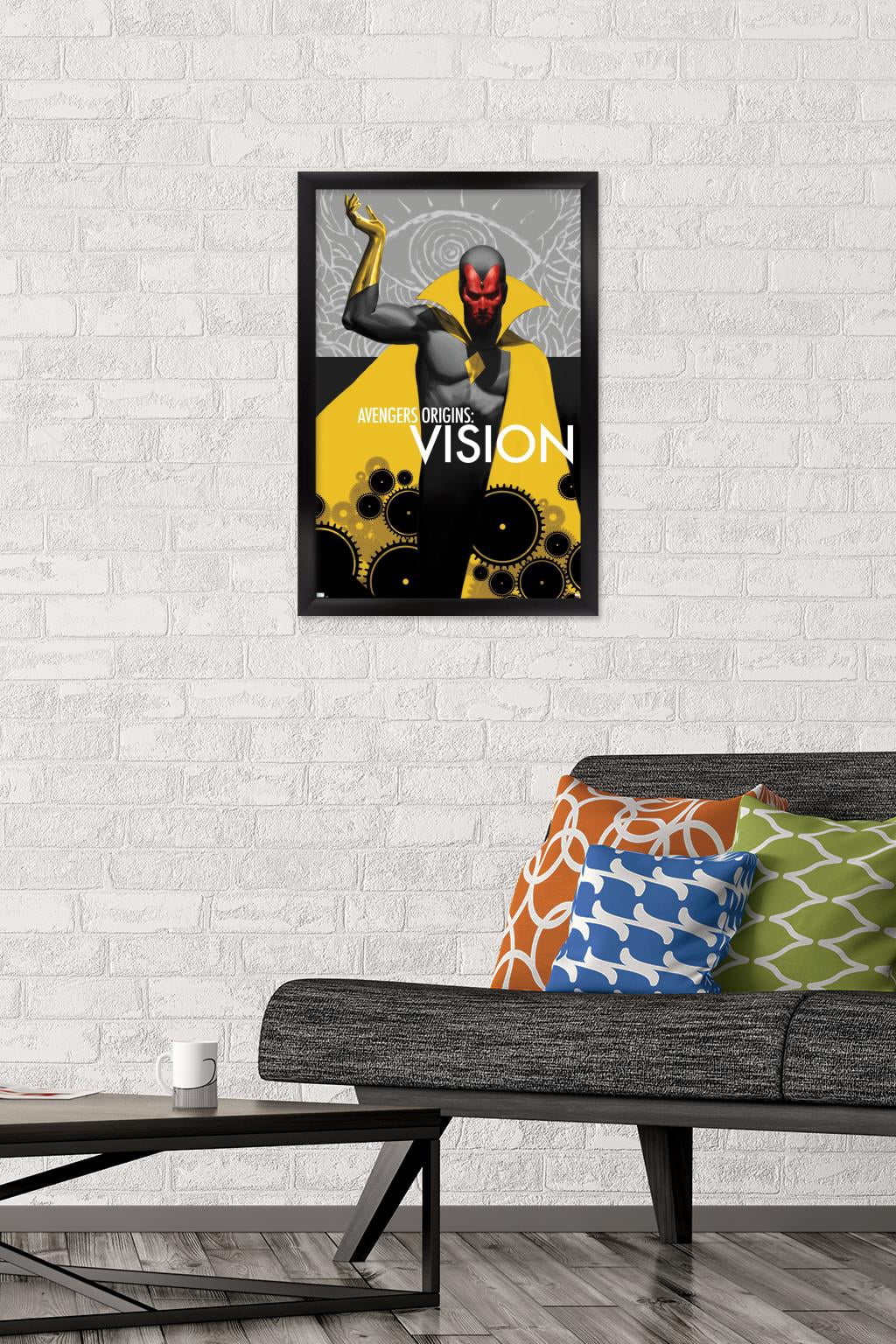 Marvel Comics - Vision - Avengers Origins: Vision #1 Wall Poster, 14.725" x 22.375", Framed