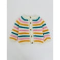 thumbnail image 1 of Woonie Handmade Full Sleeves Multicolour Striped Sweater-Multicoloured, 1 of 4