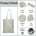 thumbnail image 5 of Mandala Pattern Reusable Shopping Tote Bag - Foldable Grocery Bag with Psychedelic Geometric Design, Large Capacity 16 x 15, Eco-Friendly & Washable, 5 of 6