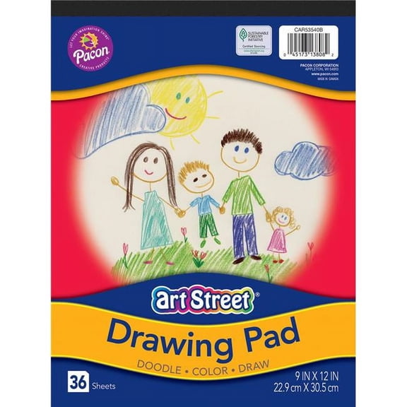 Ucreate 53540-B Drawing Paper, 9" x 12", 36 Sheets, 50 lb.