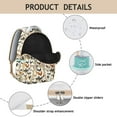 thumbnail image 3 of Cute Farmhouse Chicken Backpack for Student Cartoon Egg Chick Hen Print Rustic Pattern Bookbag Coop Style for Student, 3 of 5