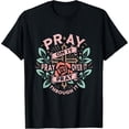 thumbnail image 2 of 100% Cotton Unisex Pray On It Christian T-Shirt, 2 of 5