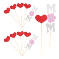 thumbnail image 2 of 20 piezas de decoración para tartas del Día de la Madre con forma de corazón y letras para postres de fiesta de cumpleaños de mamá para la celebración del Día de la Madre., 2 of 8