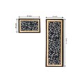 thumbnail image 7 of Gloria Kitchen Rug Runner Set 2 Piece Non-Slip Kitchen Mat Runner Doormat Non-Skid Rubber Back Carpet, 20"X30" & 20"X59", 7 of 7