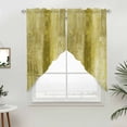thumbnail image 5 of Yellow Kitchen Window Curtains, Swag Curtains Valance for Bedroom Living Room Bathroom, Retro Oil Painting Modern Abstract Art Aesthetics Rod Pocket Window Curtain Block Drapes 2 Panels 36"x36", 5 of 9