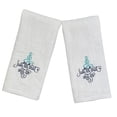 thumbnail image 6 of Serafina Home Soft Absorbent Funny Cotton Hand Towels: Embroidered Just Let That Go on White 2 Piece Set, 6 of 7