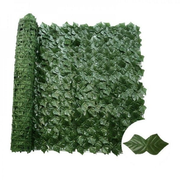 Vanfss Artificial Hedge Faux Plant Leaves Panels Fence Fake Leaf