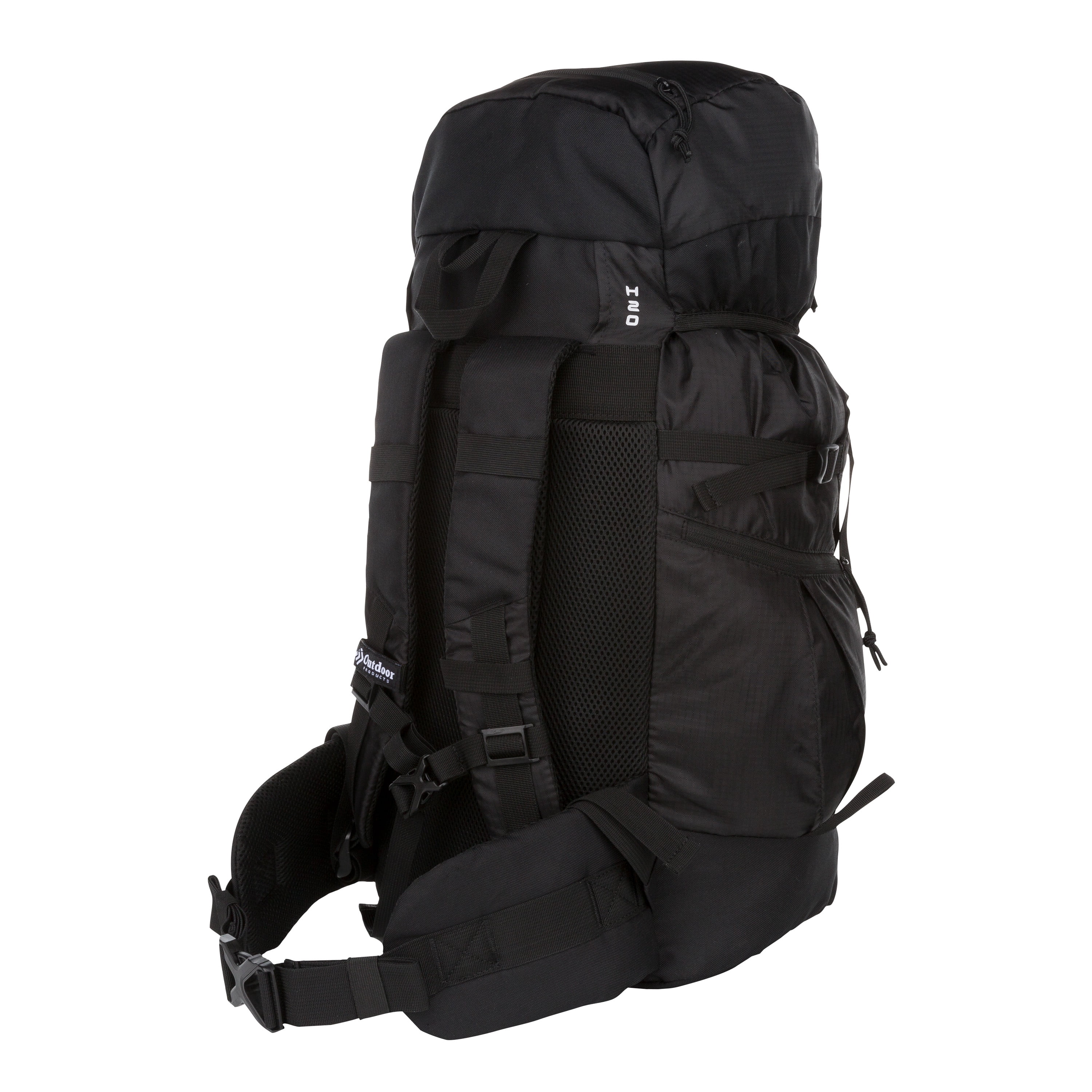 Outdoor Products Unisex Arrowhead 47.5 L Black Hiking Backpack for Adults and Teens