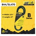 thumbnail image 2 of HERO® 5/8 inch x 47 inch Aramid Kevlar Lawn Mower Belt Replacement For Reference B44 5L470, 2 of 2