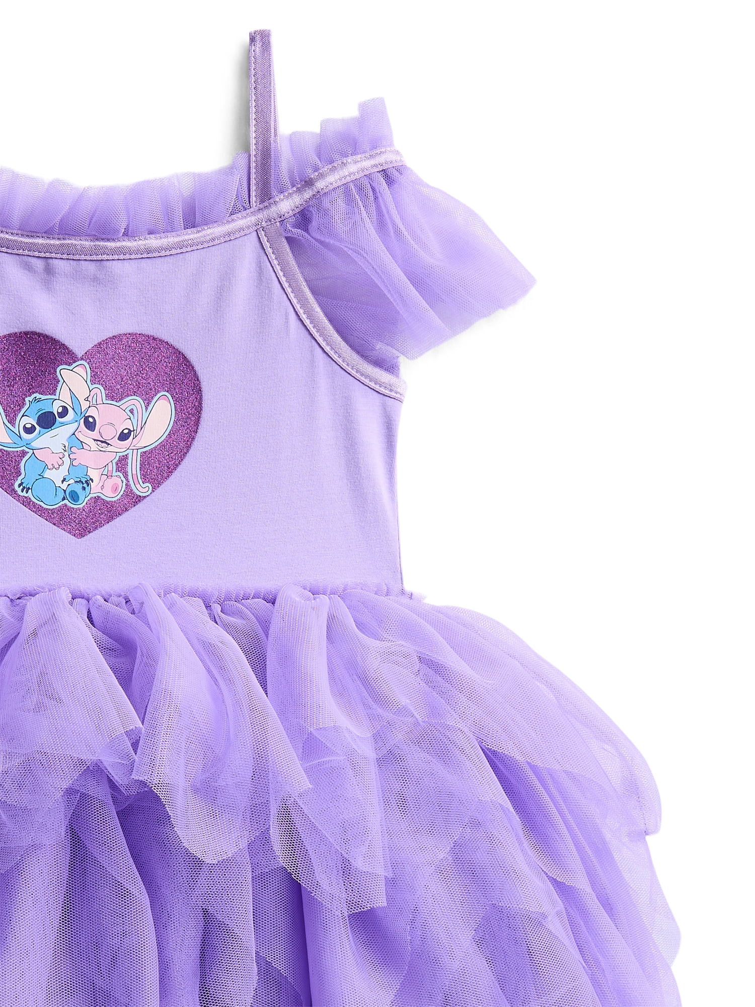 Lilo and Stitch Baby and Toddler Girls Glitter Tutu Dress, Sizes 0/3M-5T