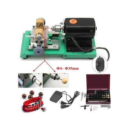 Generic Punch - 110V 240W Pearl Drilling Holing Machine Driller Drilling Punch Tools Full Set For Shell Coral Amber Stone