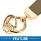 thumbnail image 3 of Llavero de Coche Único Bargains Llavero Universal con Anillo para Llaves de Fob para el Hogar Aleación de Zinc Tono Dorado Marrón Oscuro 1 Juego, 3 of 6