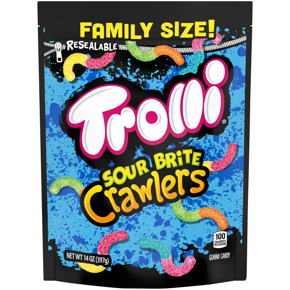 Trolli Sour Brite Crawlers Original Candy, 14 Oz
