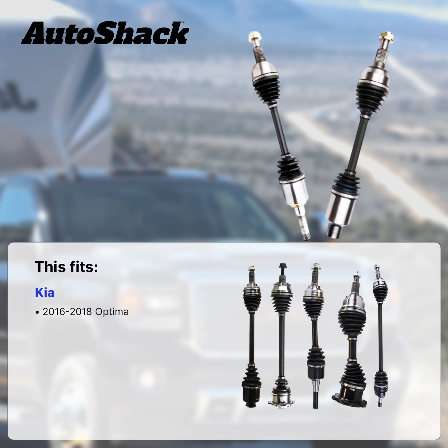 AutoShack Front CV Axle Shaft Assembly for Kia, Optima 2016-2018, FWD L4 2.4L, Left