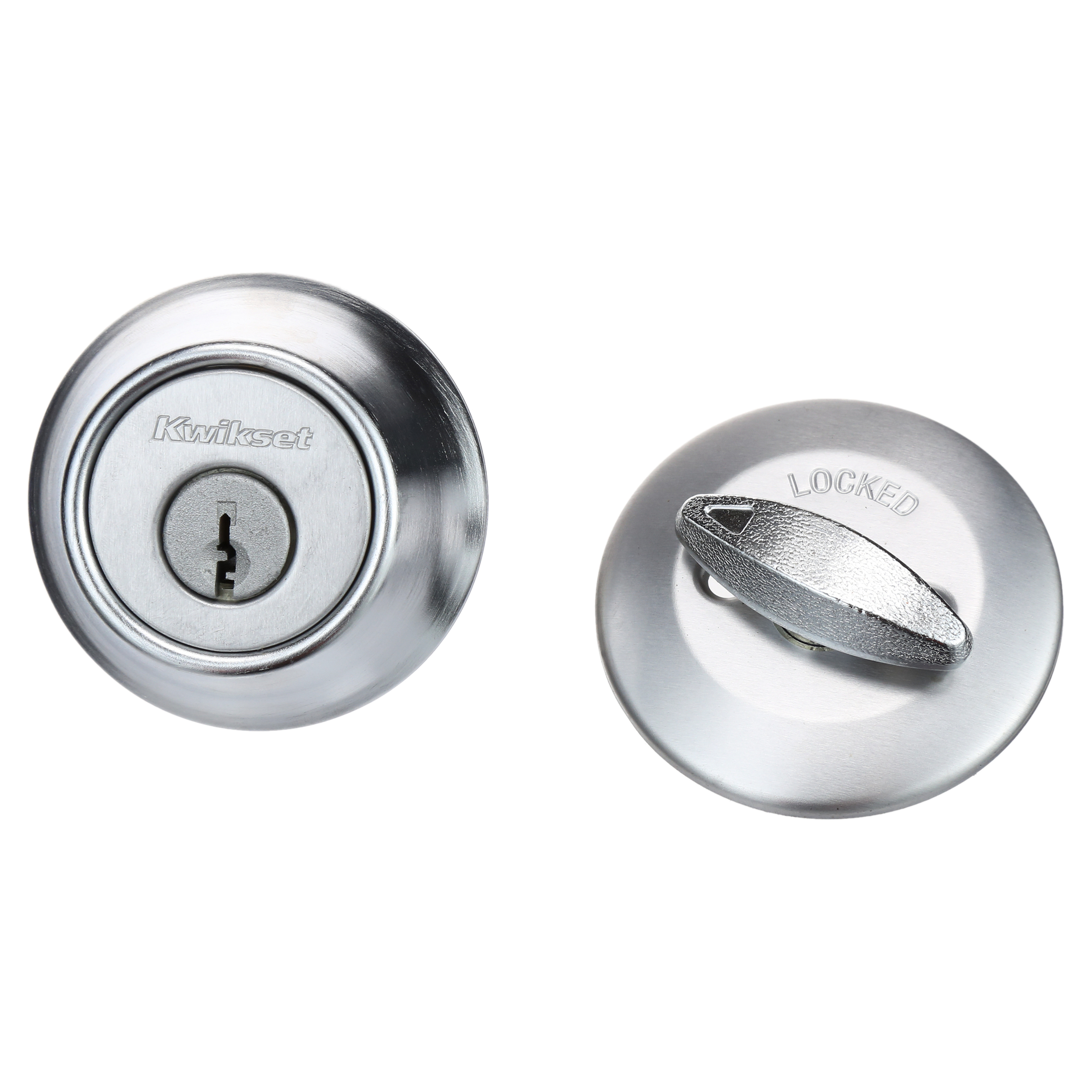 Kwikset 690 Polo Keyed Entry Knob And Sgl Cyl Deadbolt Combo Pack in SC 