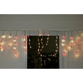 thumbnail image 3 of Northlight Mini Icicle Christmas Lights - Red and Clear - 2.5' White Wire - 50ct, 3 of 3
