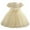 Beige dress for girls, variant on Flower Girl Dress Baby Girl Tulle Puff Short Sleeve Lace Dress Toddler Soft Sequin Ruffles Princess Dress Waist Bow-Knot Dance Party Dresses Today Size 0 Months