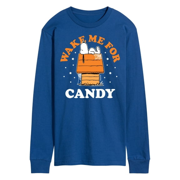 Peanuts - Wake Me For Candy - Men's Long Sleeve T-Shirt