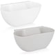 thumbnail image 1 of 2 x bandejas colgantes para residuos de cocina, juego de 2 cubos de basura, contenedores de basura para cubos de basura orgánicos en azul y blanco, 1 of 6