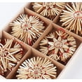 thumbnail image 3 of Estrella De Paja El Árbol De Navidad, Juego De 24 Estrellas De Paja Festivas - Colgante De Paja Natural Para Decoraciones Para Árboles De Navidad, Decoraciones Navideñas - Con Una Hermosa, 3 of 4