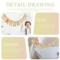 thumbnail image 4 of unbranded Banner De Lino Para Con De Hojas Para Fiesta Y Hogar, 4 of 5