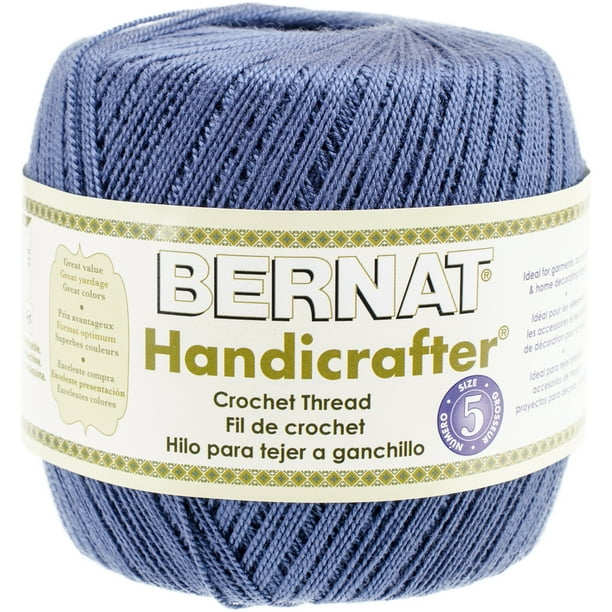 Bernat Handicrafter 371 Yd Size 5 Crochet ThreadIndigo Blue Walmart
