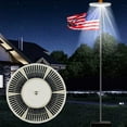 thumbnail image 3 of Solar Flag Pole Light Auto On/Off Solar Flag Night Light 48/136 LED Ultra Bright Solar Flag Light IP65 Waterproof Weatherproof Solar LED Light 2200mah/2500mah Flag Pole Light for Most Fla, 3 of 10