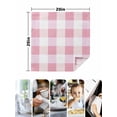 thumbnail image 5 of Cloth Napkins Set of 6 - 20x20 Inches, Pink Plaid Washable Reusable Table Napkins, Spring Farmhouse Buffalo Checkered Soft & Absortbent Dining Napkin for Party Wedding Hotel Restaurant, 5 of 8