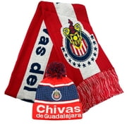 Chivas De Guadalajara Scarf and Beanie hat Winter 2021 2022 Authentic Official Licensed Soccer set 3