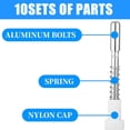 thumbnail image 5 of 12Pcs Heavy Duty Aluminum Screen Latches - Rustproof Spring Fasteners for Secure Window Fit, Easy Install Garage Patio, 5 of 8