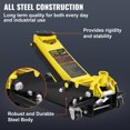 thumbnail image 4 of VEVOR Floor Jack, 3 Ton Low Profile Floor Jack, Heavy-duty Steel Racing Floor Jack with Dual Pistons Quick Lift Pump, Floor Jack Lifting Range 3.35"-19.69", 4 of 9