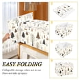 thumbnail image 2 of Yayeee Collapsible Cube Storage Bin with Lid Fabric Closet Decorative Basket with Handles, Winter Forest, 2 of 7