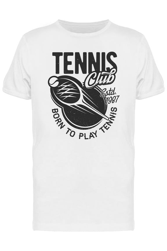 Tennis Sport Club T-Shirt Men -Image by Shutterstock, Male Small