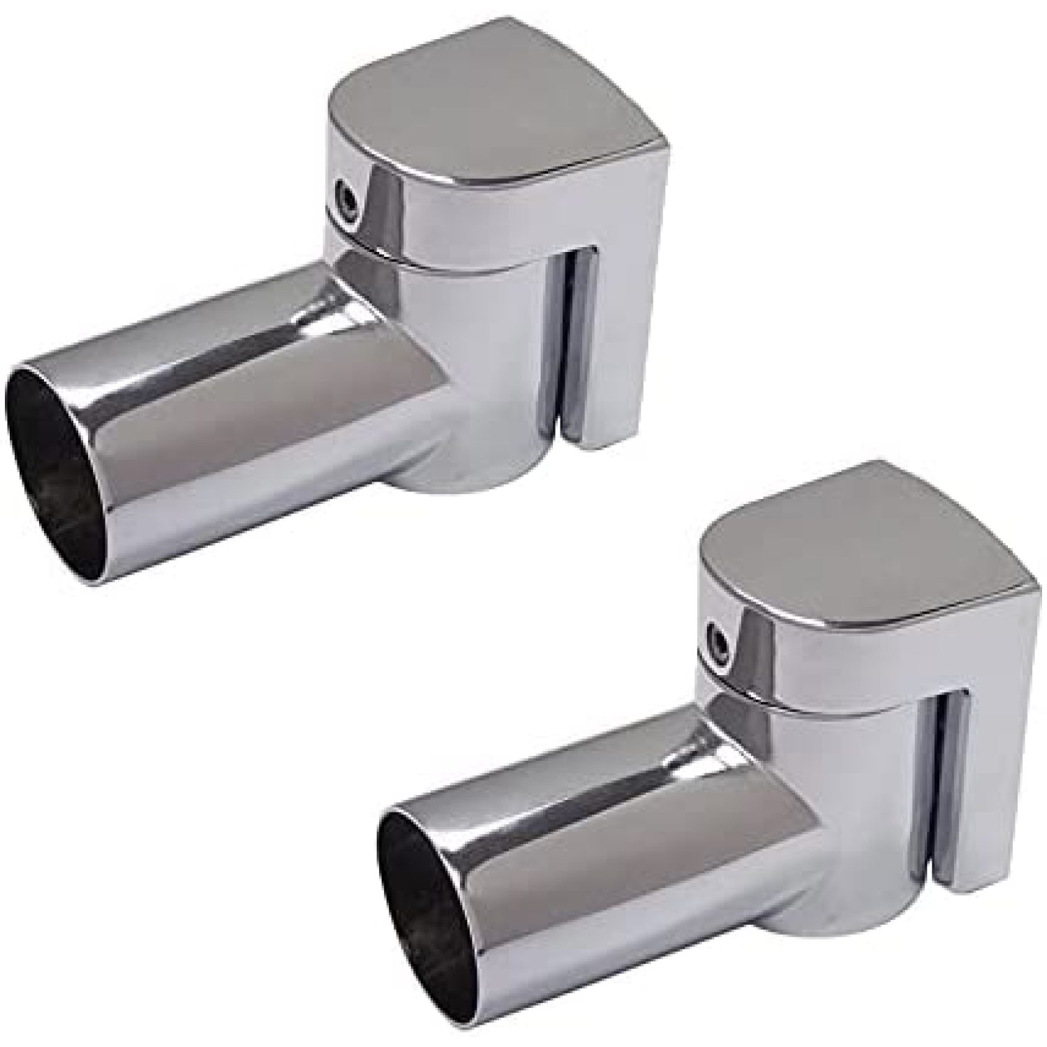 Best Value Contemporary Swivel Shower Rod Brackets in Polished Chrome
