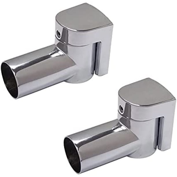 Best Value Contemporary Swivel Shower Rod Brackets in Polished Chrome
