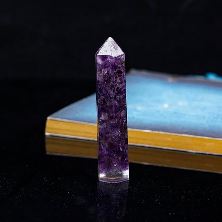 

Kids Party Supplies Natural Column Hexagonal Pillar Crushed Stone Amethyst Tiger Eye Stone Ornament